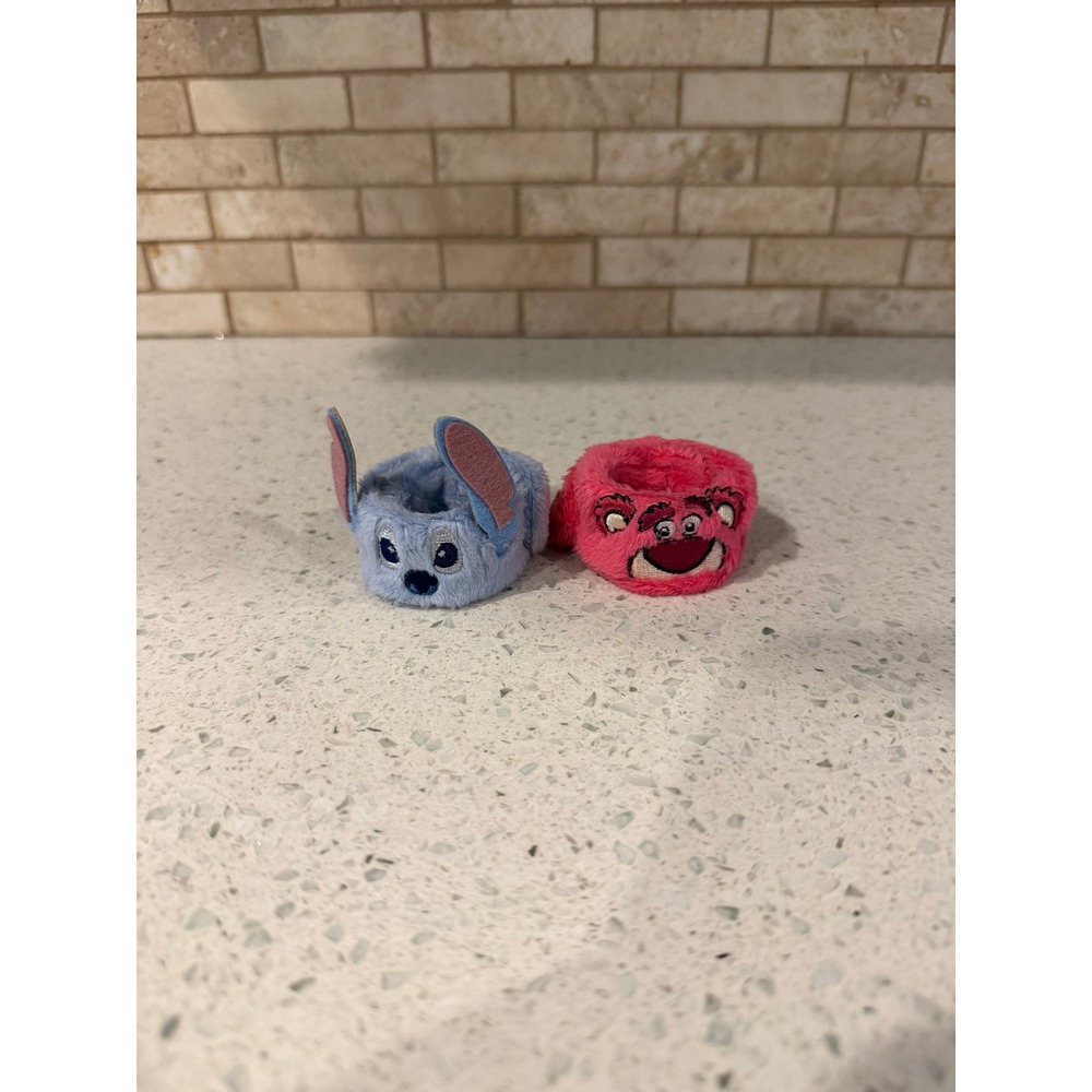 Disney Parks Plush Slap Bracelet Lot 2 Stitch Lotso Huggin Bear